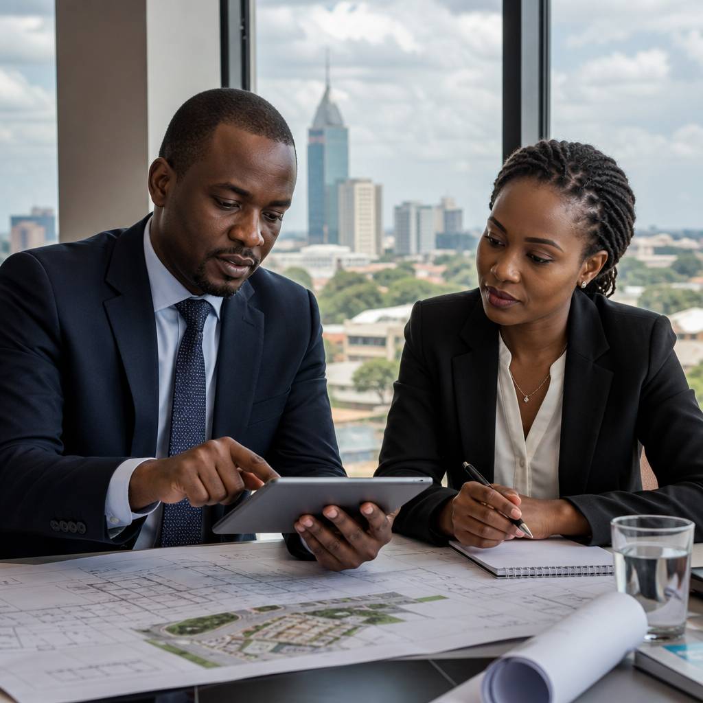 East African professionals in a project finance meeting